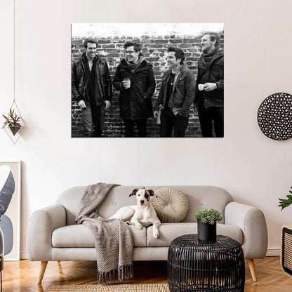 American Authors BW Zac Barnett Music Rock Band Wall Art Print Poster