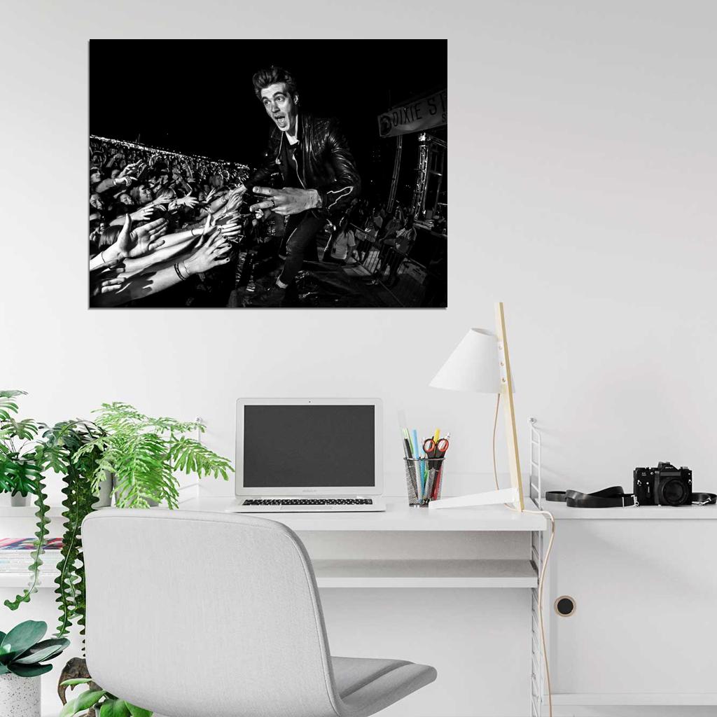 American Authors BW Zac Barnett Stage Music Rock Band Wall Art Print Poster