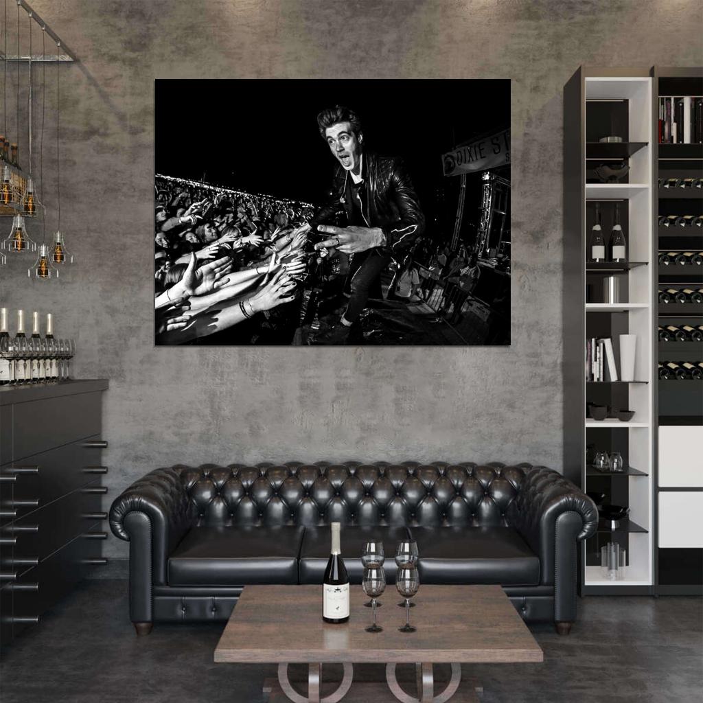 American Authors BW Zac Barnett Stage Music Rock Band Wall Art Print Poster