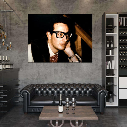 Buddy Holly Awesome Rare Portrait Retro Singer Music Wall Art Print Poster