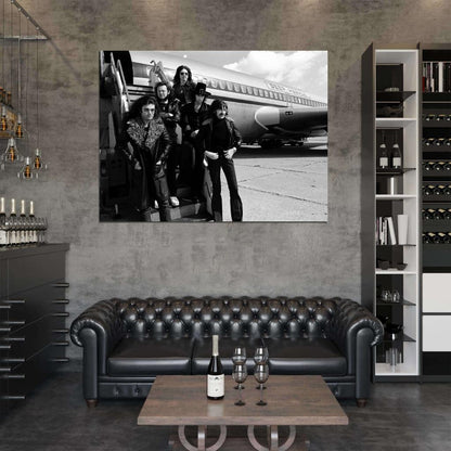 Deep Purple Amazing BW Retro Hard Rock Heavy Metal Wall Art Print Poster