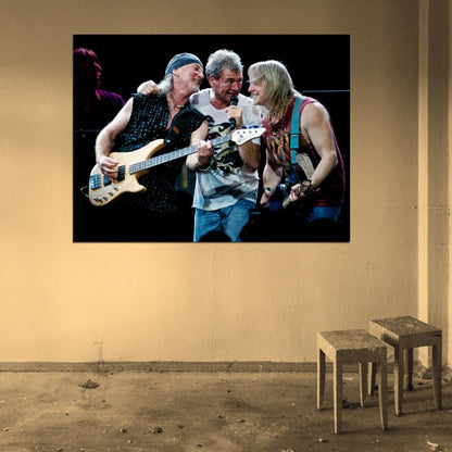 Deep Purple Roger Glover Ian Gillan Steve Morse Stage Wall Art Print Poster