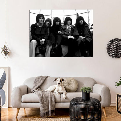 Deep Purple Retro Evans Lord Blackmore Simper Paice Wall Art Print Poster