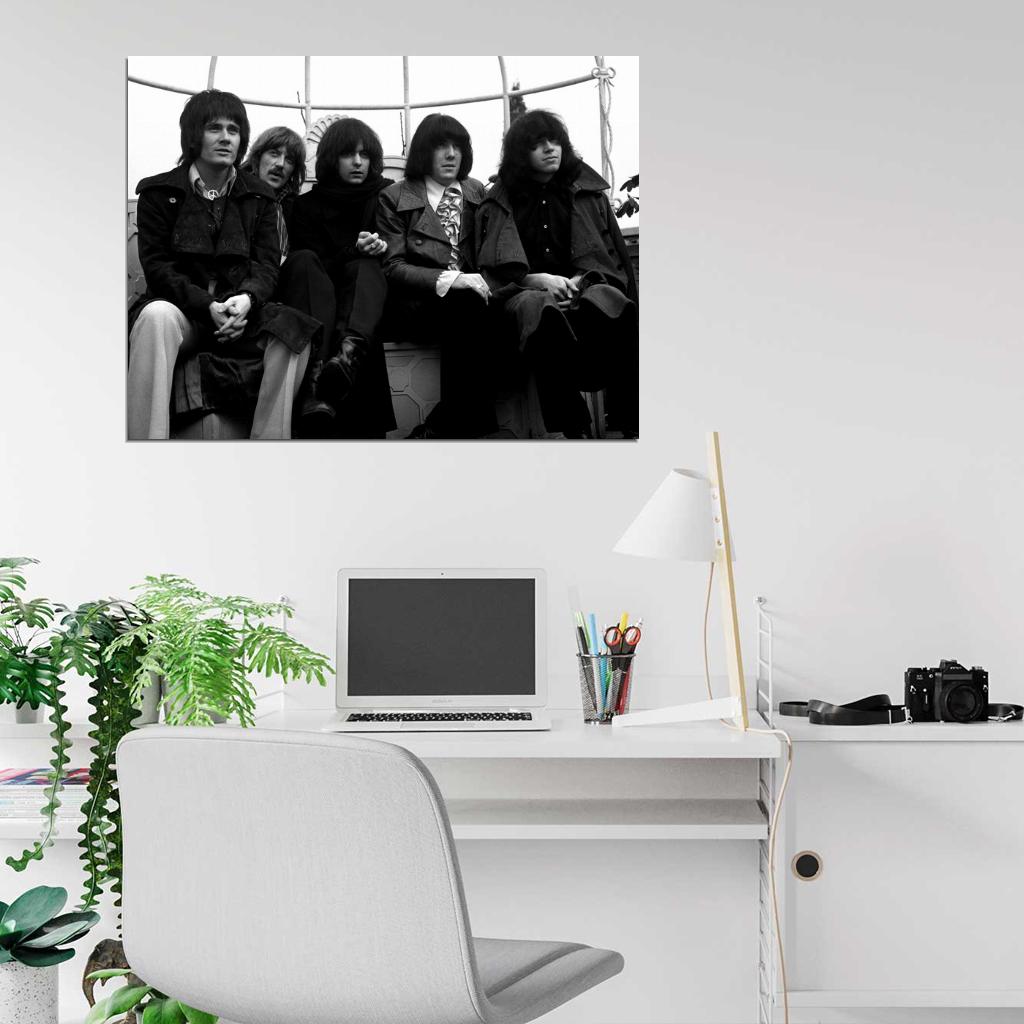 Deep Purple Retro Evans Lord Blackmore Simper Paice Wall Art Print Poster