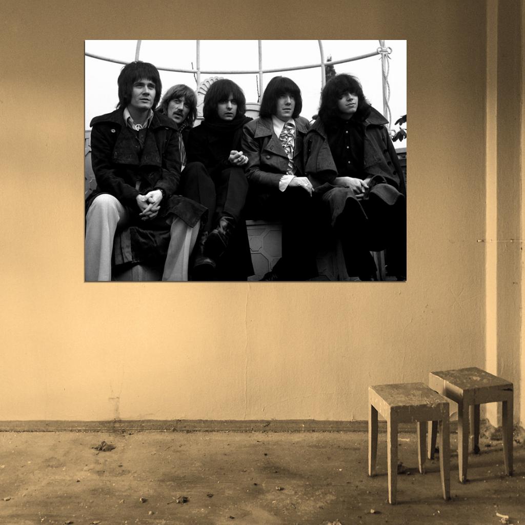 Deep Purple Retro Evans Lord Blackmore Simper Paice Wall Art Print Poster