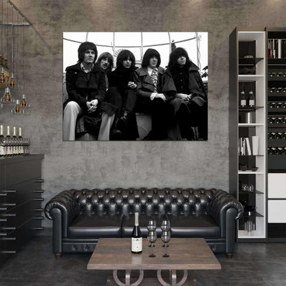 Deep Purple Retro Evans Lord Blackmore Simper Paice Wall Art Print Poster