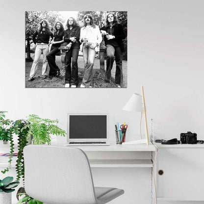 Deep Purple Retro Tommy Ritchie Ian Jon Nick Hard Band Wall Art Print Poster