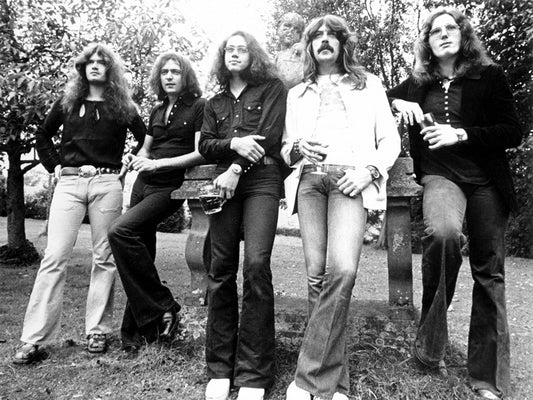 Deep Purple Retro Tommy Ritchie Ian Jon Nick Hard Band Wall Art Print Poster