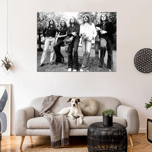 Deep Purple Retro Tommy Ritchie Ian Jon Nick Hard Band Wall Art Print Poster