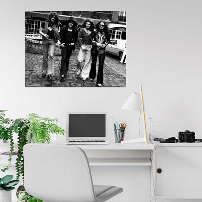 Deep Purple Retro Lord Blackmore Evans Bolin Band Wall Art Print Poster