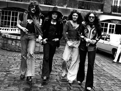 Deep Purple Retro Lord Blackmore Evans Bolin Band Wall Art Print Poster