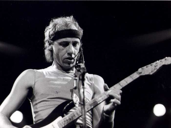 Dire Straits BW Retro Mark Knopfler Stage Rock Band Wall Art Print Poster