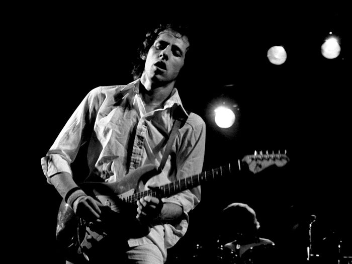 Dire Straits Retro Mark Knopfler Guitar Rock Band Wall Art Print Poster