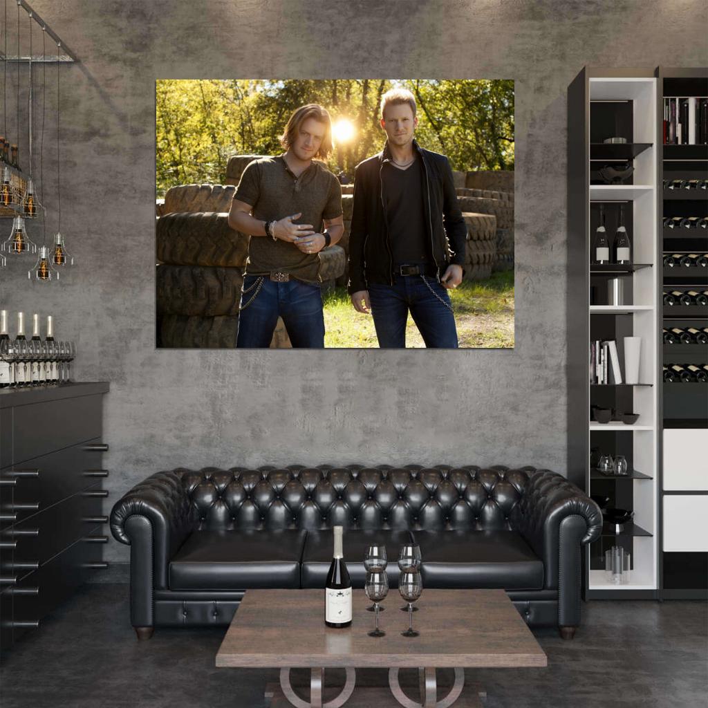Florida Georgia Line Tyler Hubbard Brian Kelley Wall Art Print Poster