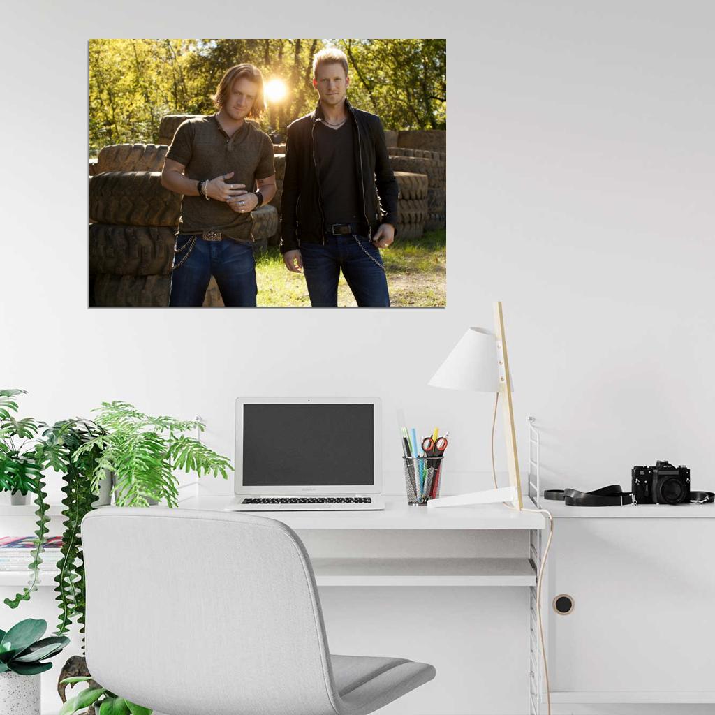 Florida Georgia Line Tyler Hubbard Brian Kelley Wall Art Print Poster