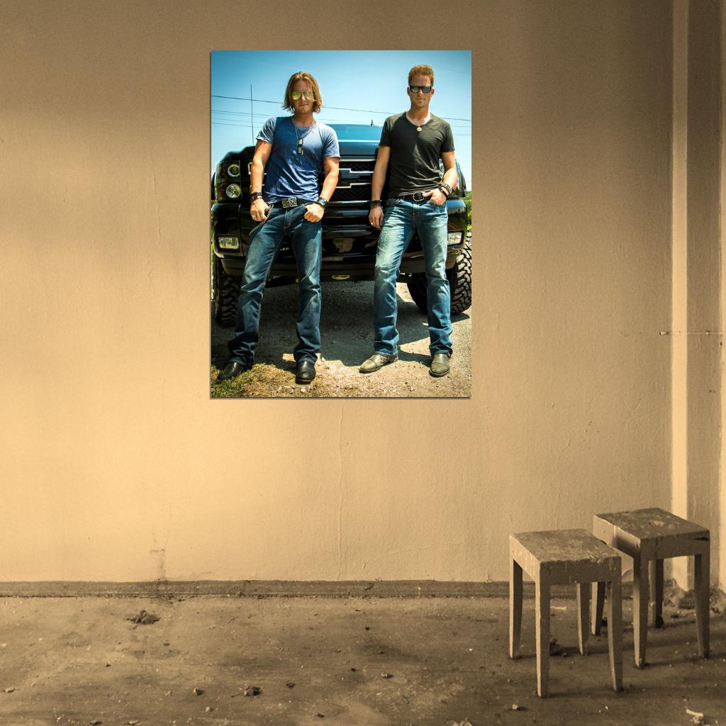 Florida Georgia Line Tyler Hubbard Brian Kelley Wall Art Print Poster