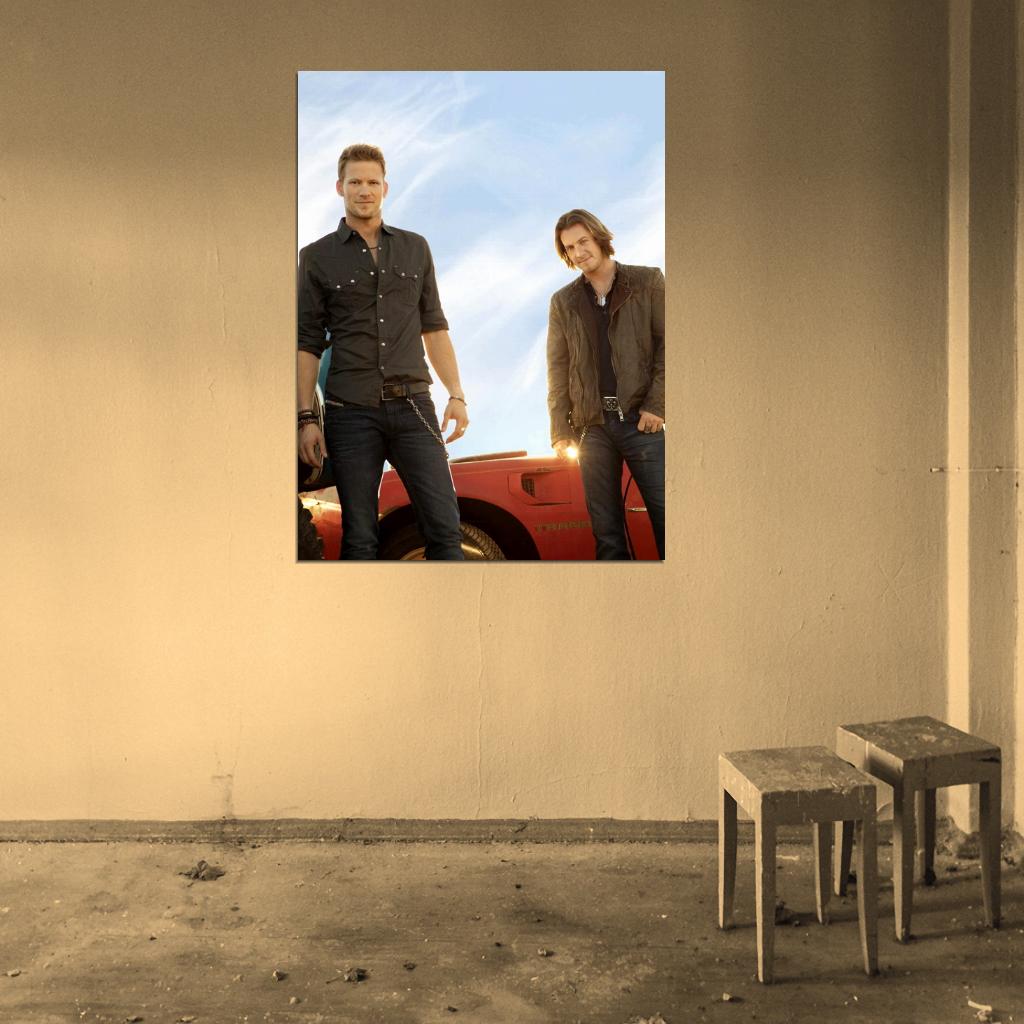 Florida Georgia Line Brian Kelley Tyler Hubbard Music Wall Art Print Poster