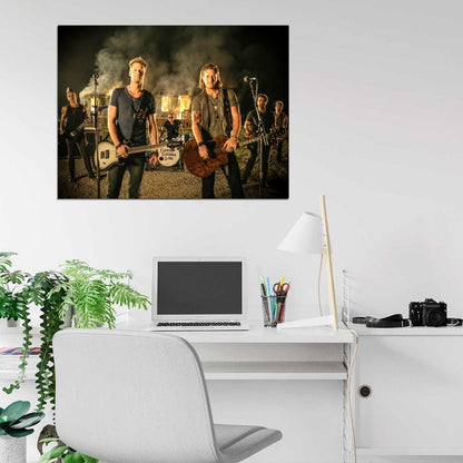 Florida Georgia Line Brian Kelley Tyler Hubbard Wall Art Print Poster