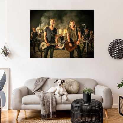 Florida Georgia Line Brian Kelley Tyler Hubbard Wall Art Print Poster