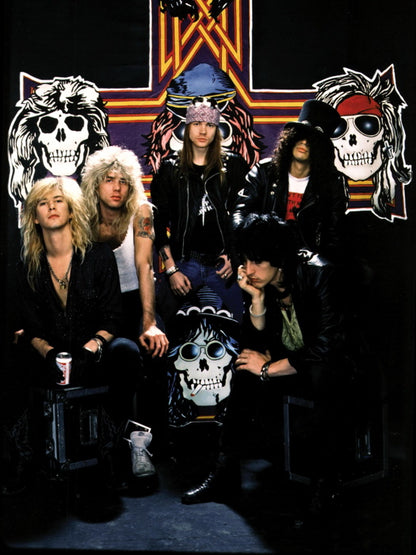 Guns n' Roses McKagan Adler Rose Slash Stradlin Band Wall Art Print Poster