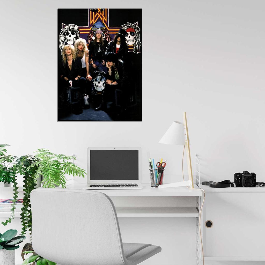 Guns n' Roses McKagan Adler Rose Slash Stradlin Band Wall Art Print Poster