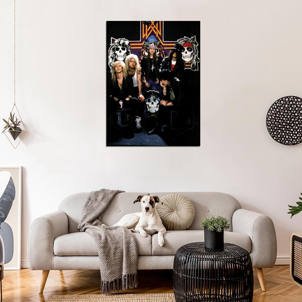 Guns n' Roses McKagan Adler Rose Slash Stradlin Band Wall Art Print Poster