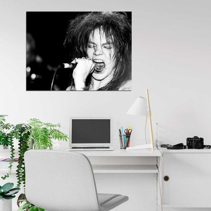 Guns n' Roses Axl Rose Singing Stage Hard Rock Band Wall Art Print Poster