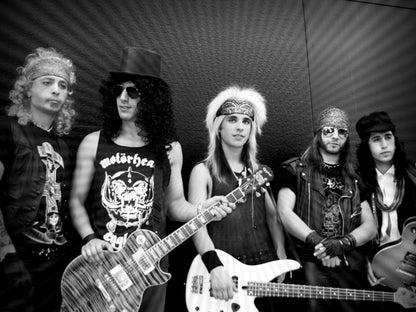 Guns n' Roses Retro Matt Sorum Slash Duff Axl Izzy Wall Art Print Poster