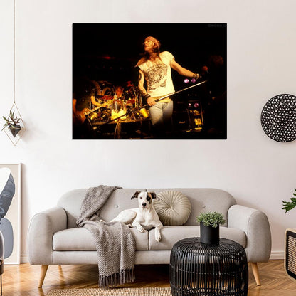 Guns n' Roses Retro Axl Rose Microphone Stage Rock Wall Art Print Poster