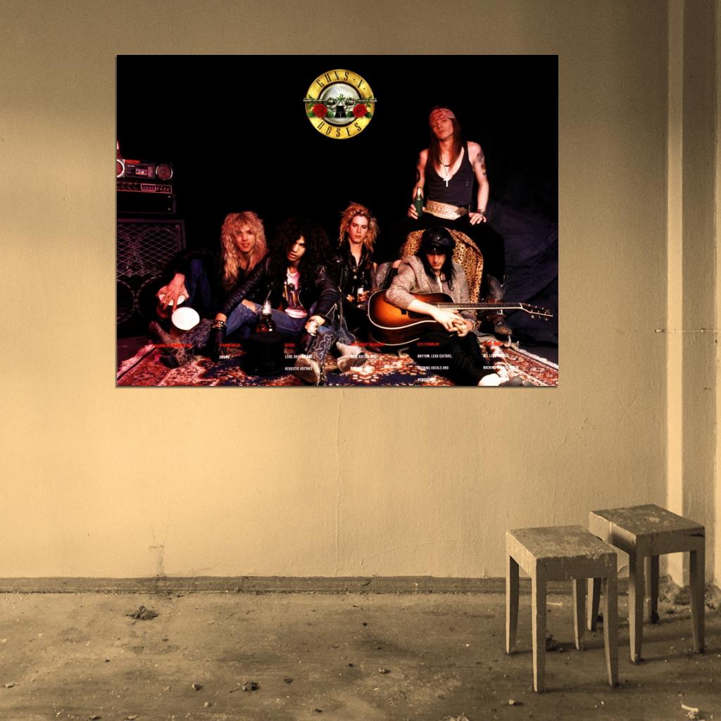 Guns n' Roses Adler Slash McKagan Stradlin Axl Rose Wall Art Print Poster