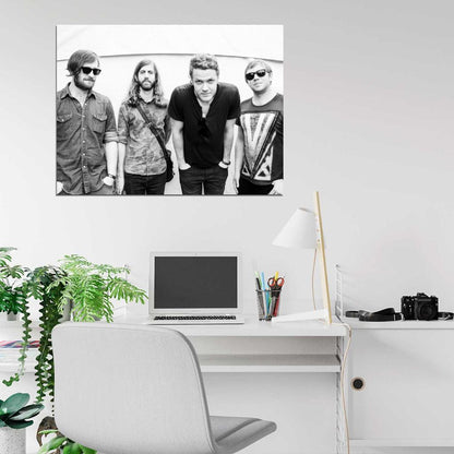 Imagine Dragons Awesome BW Indie Rock Band Wall Art Print Poster