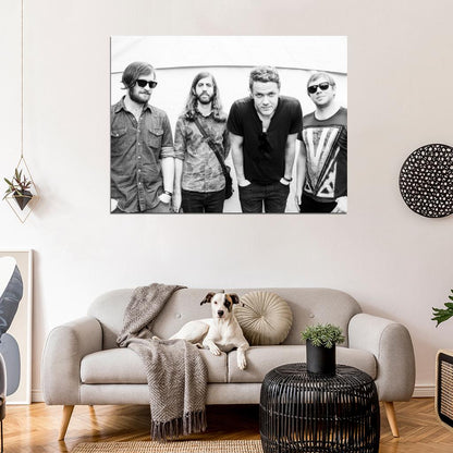 Imagine Dragons Awesome BW Indie Rock Band Wall Art Print Poster