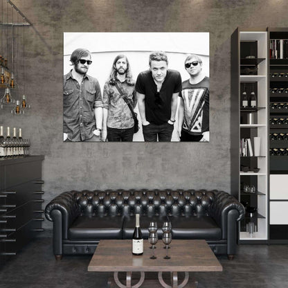 Imagine Dragons Awesome BW Indie Rock Band Wall Art Print Poster