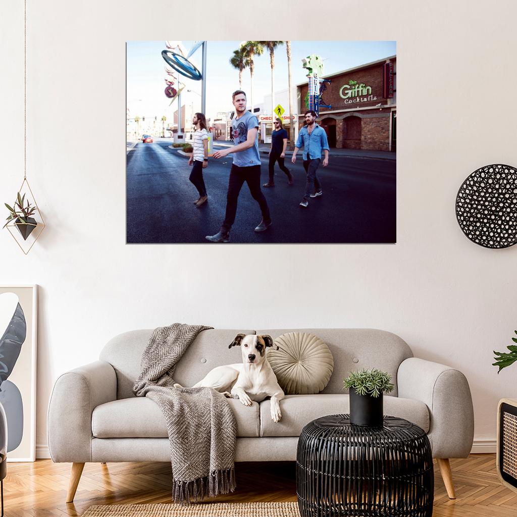 Imagine Dragons Wayne Sermon Dan Reynolds Rock Band Wall Art Print Poster