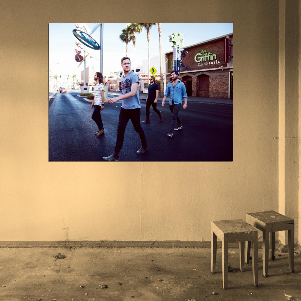 Imagine Dragons Wayne Sermon Dan Reynolds Rock Band Wall Art Print Poster