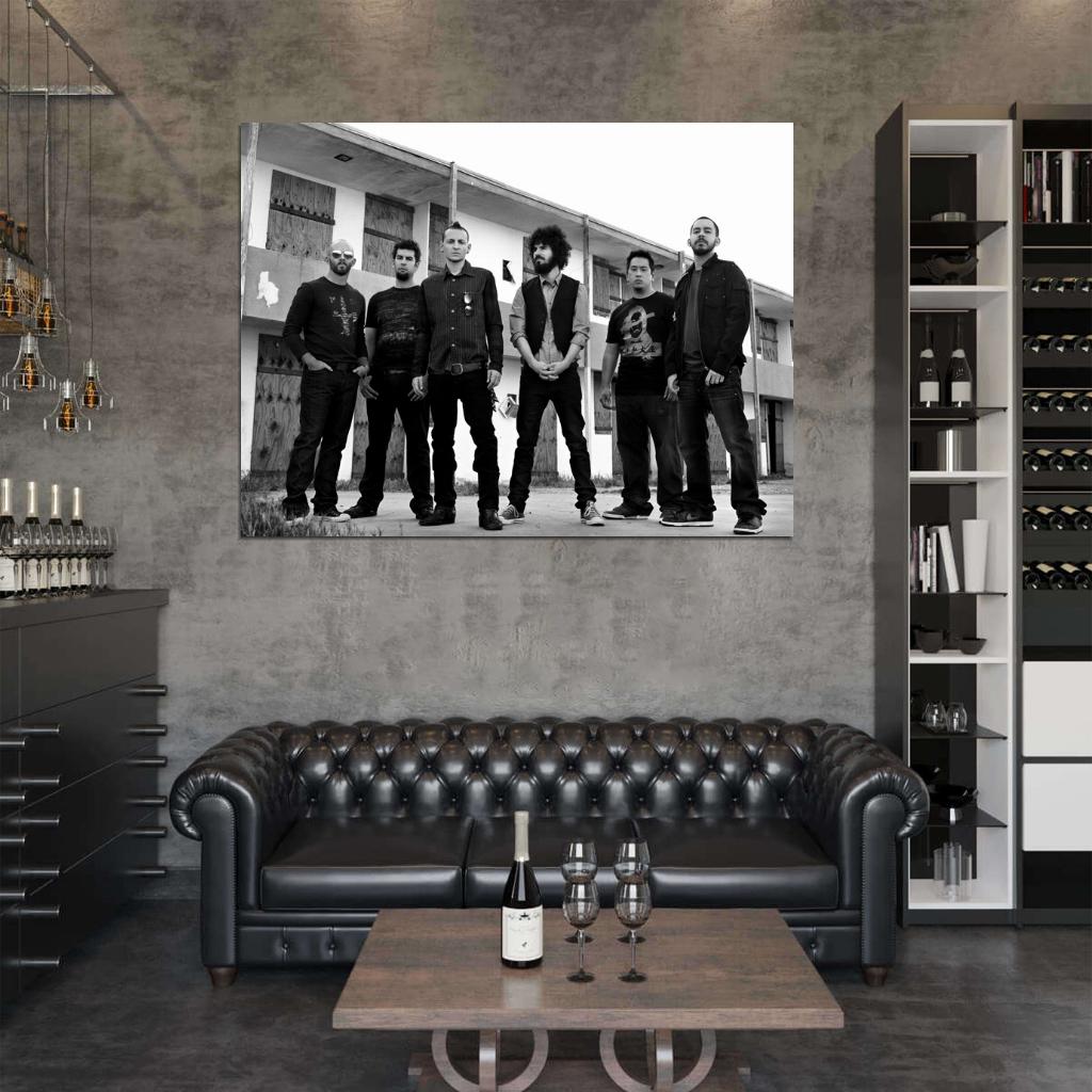 Linkin Park Farrell Bourdon Delson Hahn Shinoda Band Wall Art Print Poster