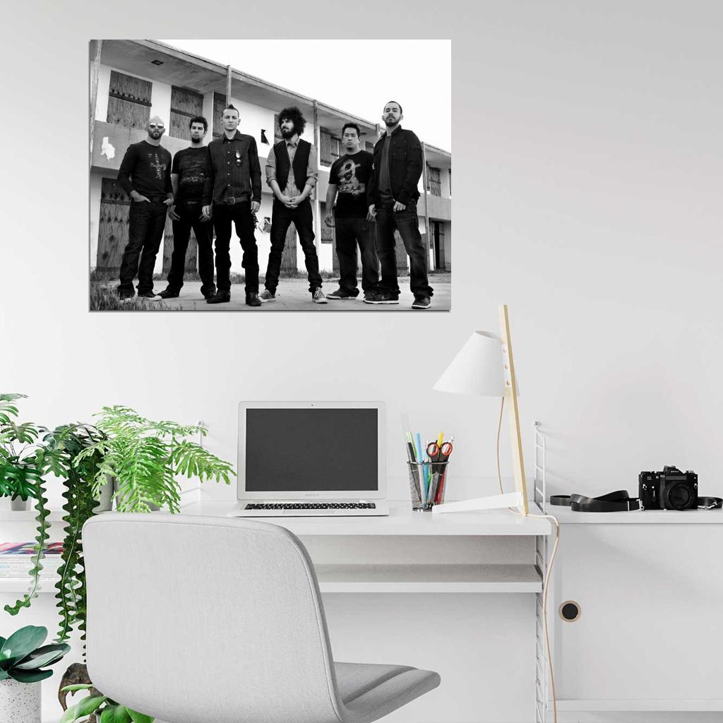 Linkin Park Farrell Bourdon Delson Hahn Shinoda Band Wall Art Print Poster