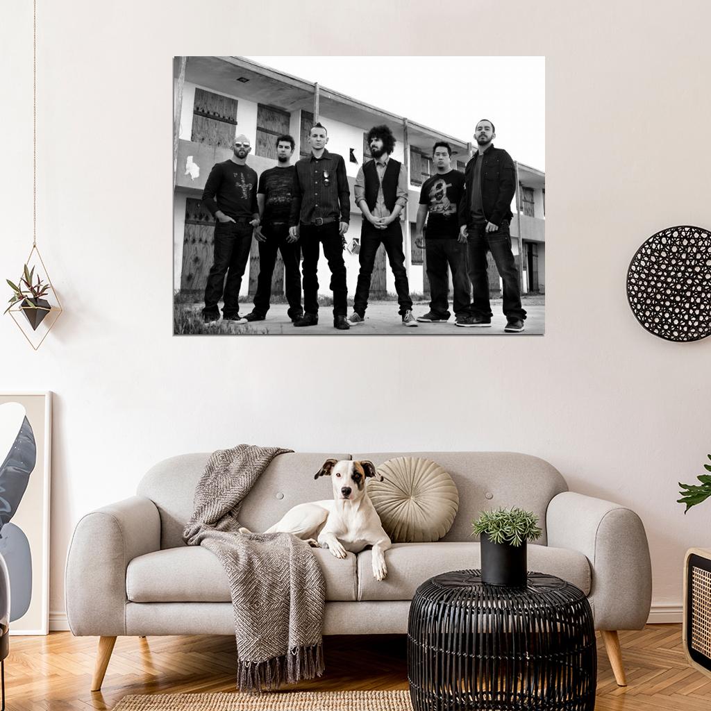 Linkin Park Farrell Bourdon Delson Hahn Shinoda Band Wall Art Print Poster