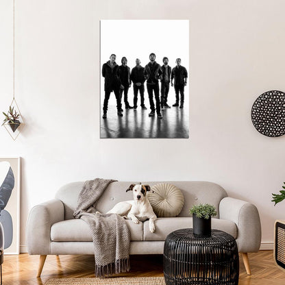 Linkin Park Awesome BW Lineup Music Rock Band Wall Art Print Poster