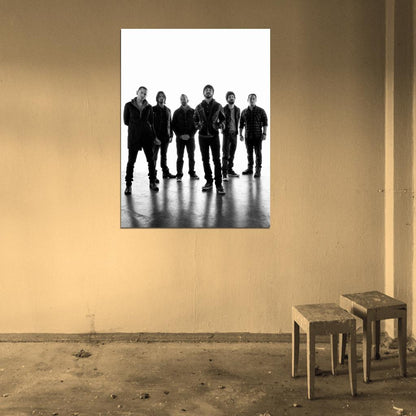 Linkin Park Awesome BW Lineup Music Rock Band Wall Art Print Poster