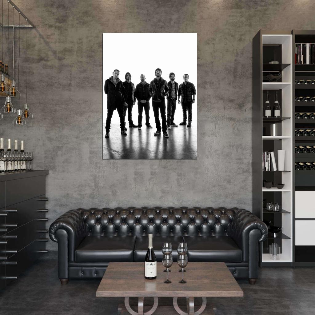 Linkin Park Awesome BW Lineup Music Rock Band Wall Art Print Poster
