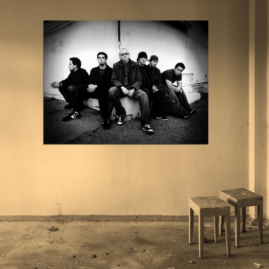 Linkin Park Mike Shinoda Chester Bennington Rock Band Wall Art Print Poster
