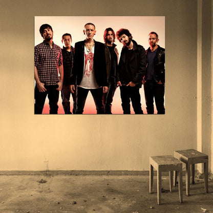 Linkin Park Mike Shinoda Joe Hahn Chester Bennington Wall Art Print Poster
