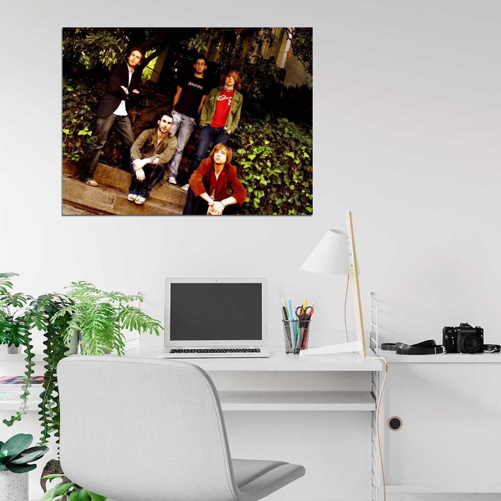 Maroon 5 Jesse Adam Ryan James Mickey Pop Rock Band Wall Art Print Poster