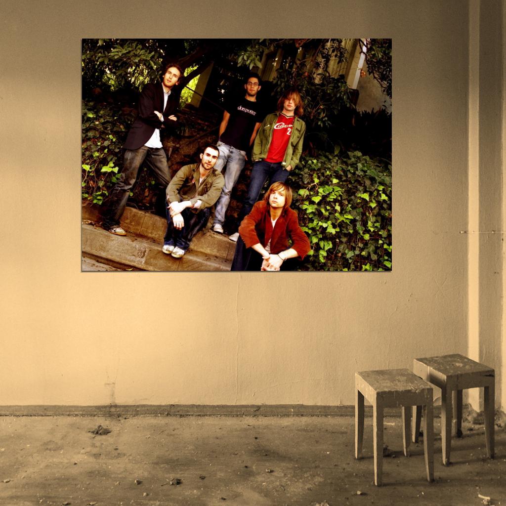 Maroon 5 Jesse Adam Ryan James Mickey Pop Rock Band Wall Art Print Poster