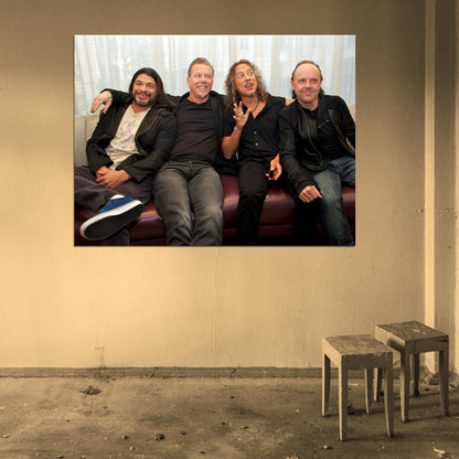 Metallica Trujillo Hetfield Hammett Ulrich Rock Band Wall Art Print Poster
