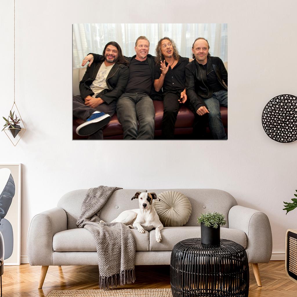Metallica Trujillo Hetfield Hammett Ulrich Rock Band Wall Art Print Poster