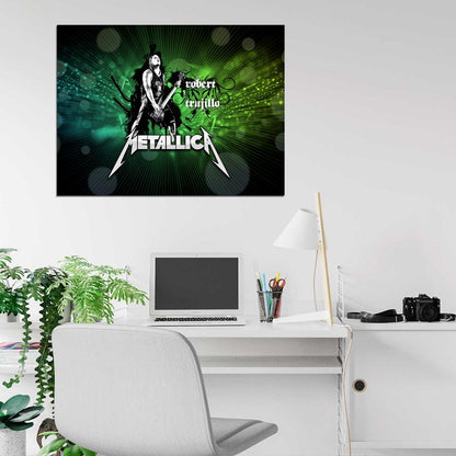 Metallica Robert Trujillo Awesome Art Heavy Metal Band Wall Art Print Poster