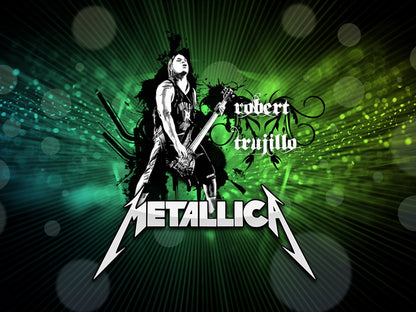 Metallica Robert Trujillo Awesome Art Heavy Metal Band Wall Art Print Poster