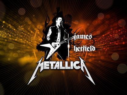 Metallica Amazing James Hetfield Art Heavy Metal Band Wall Art Print Poster